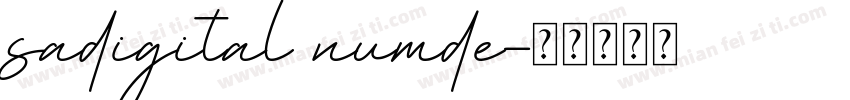 sadigital numde字体转换